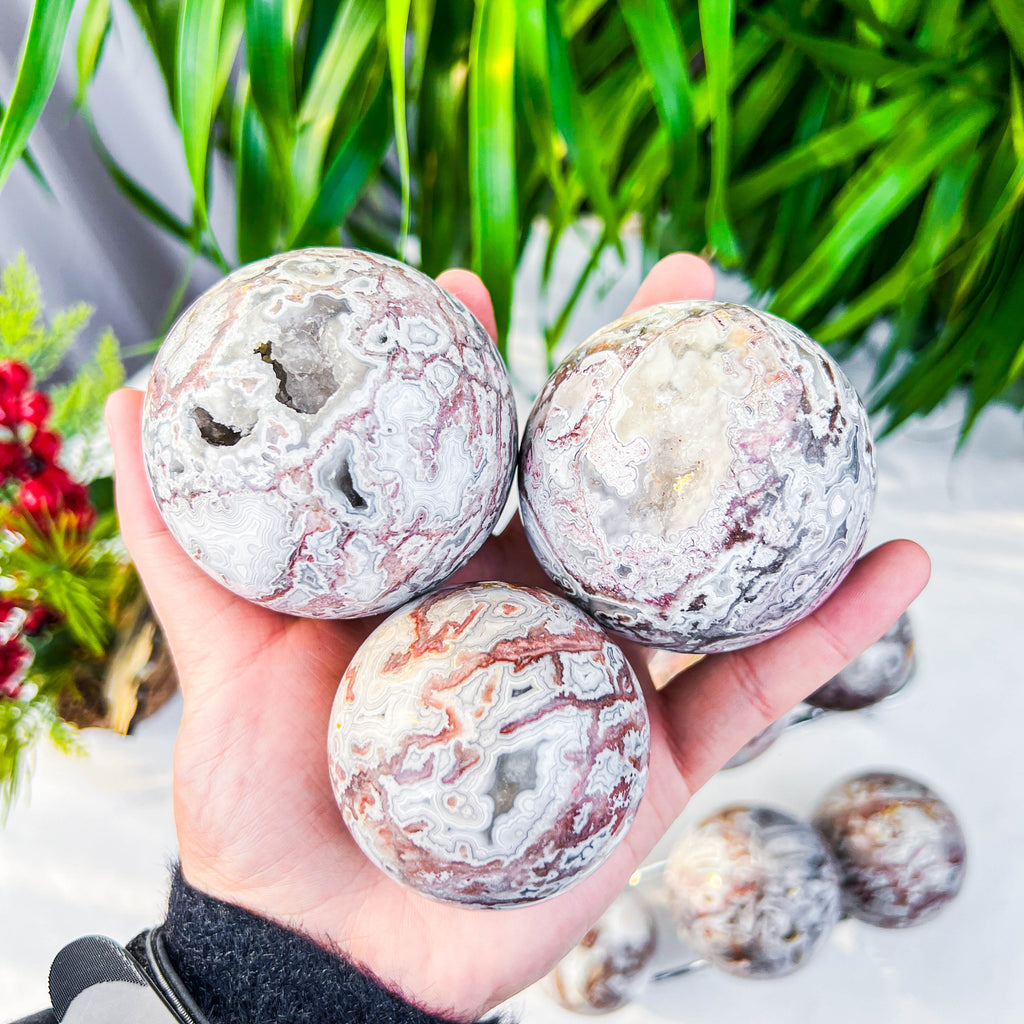 Mexican agate sphere