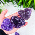 amethyst cluster heart