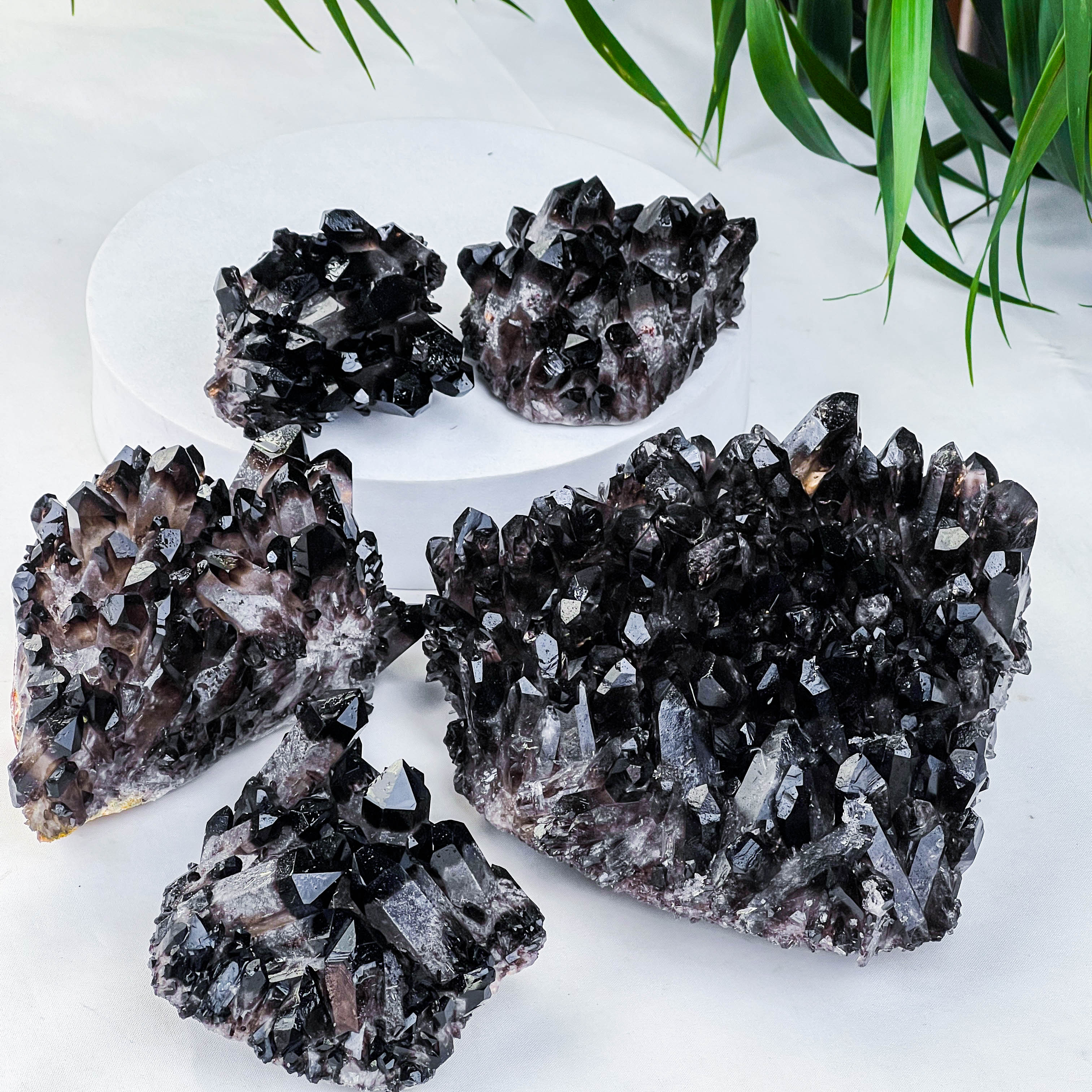 smokey quartz cluster