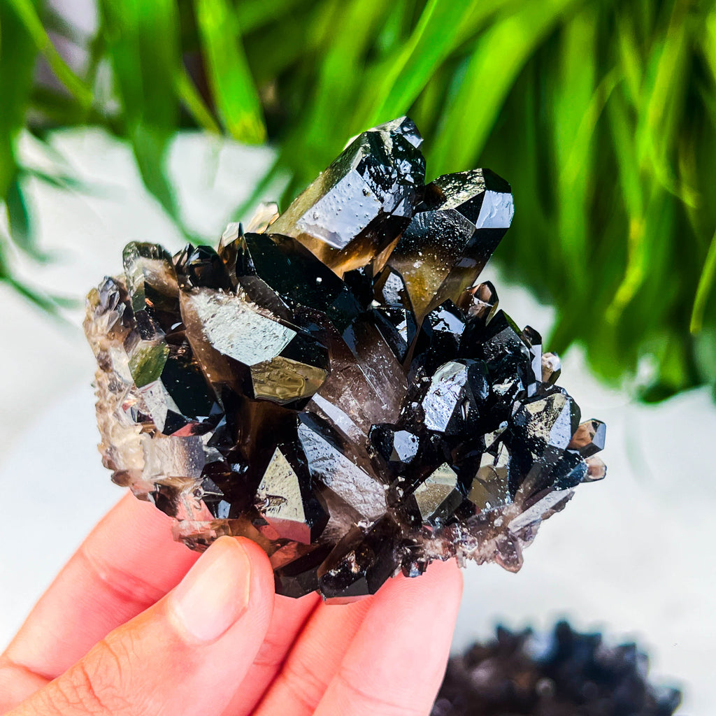 smokey quartz cluster