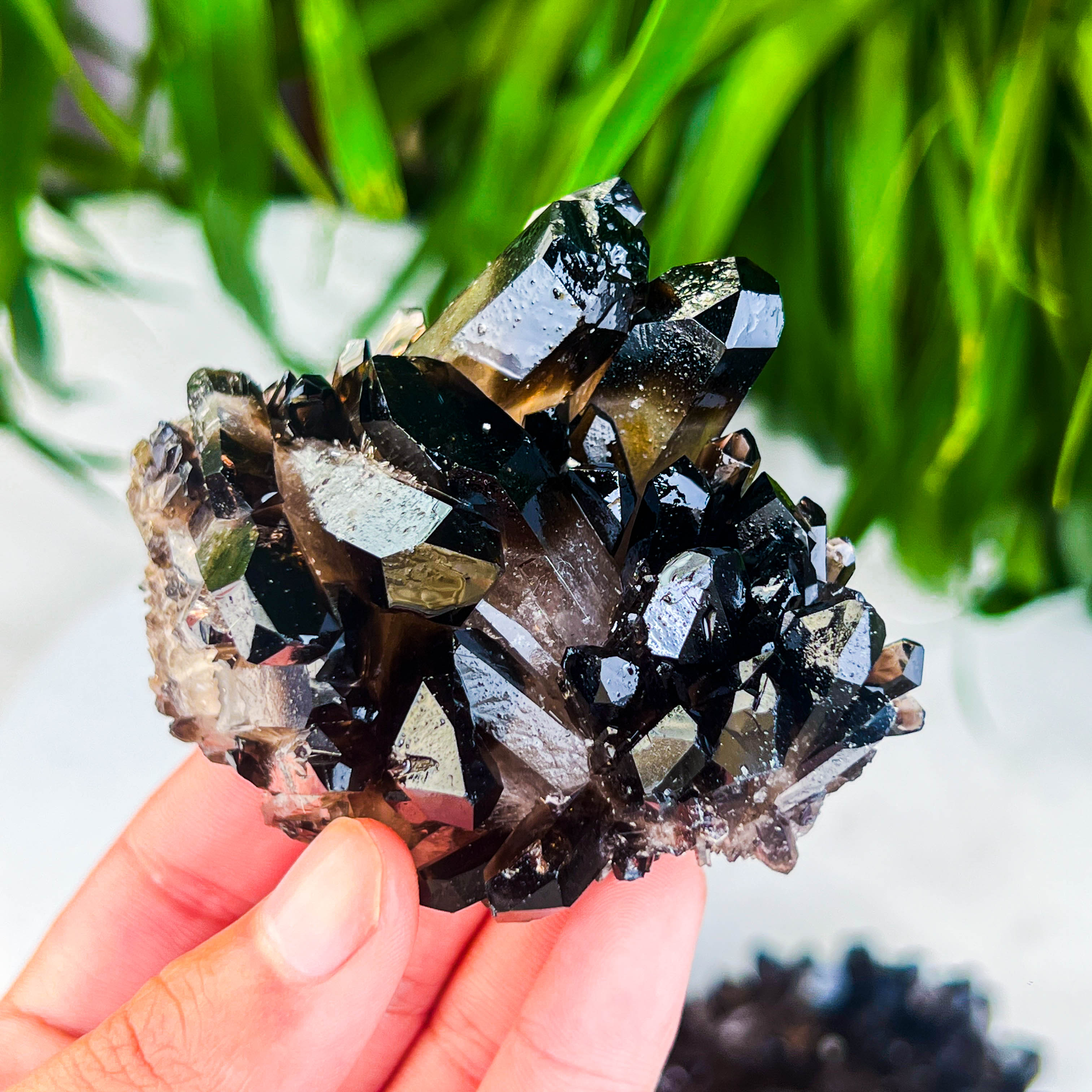 smokey quartz cluster