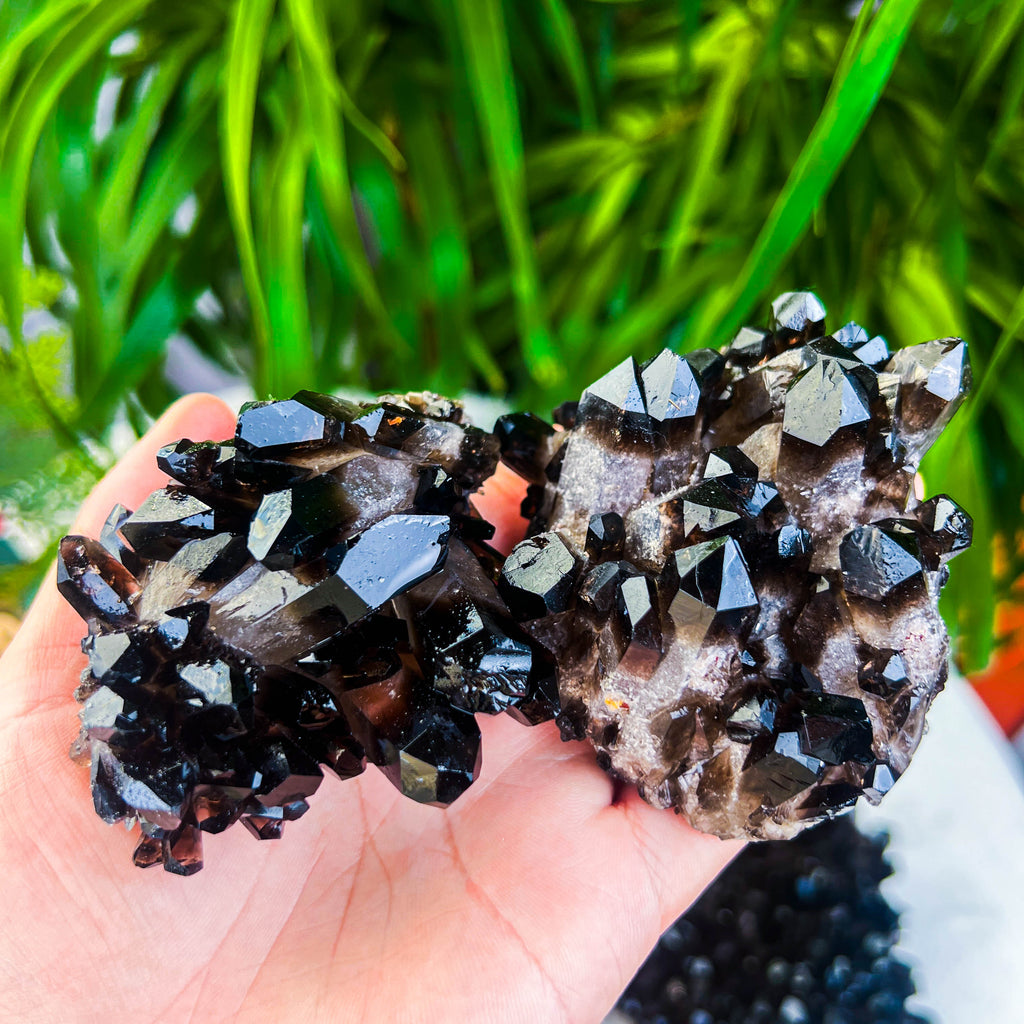 smokey quartz cluster