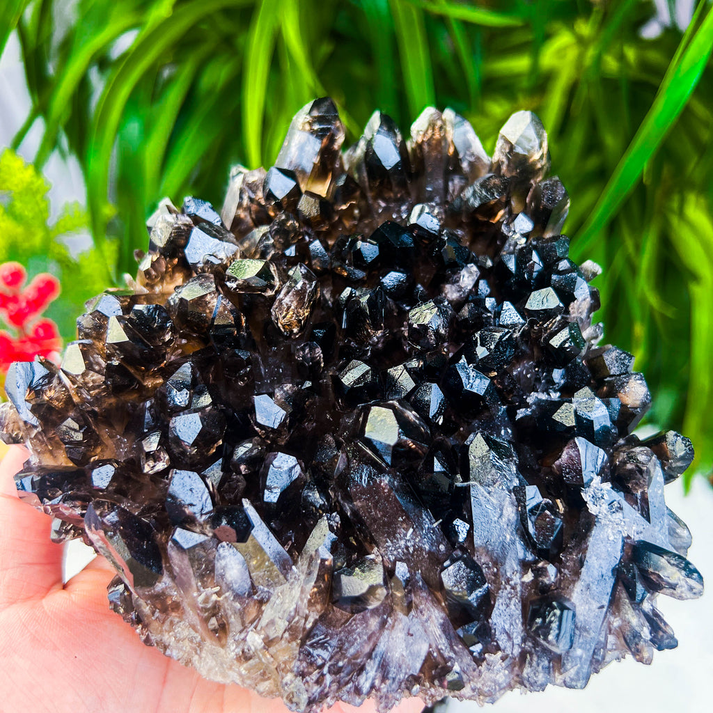 smokey quartz cluster