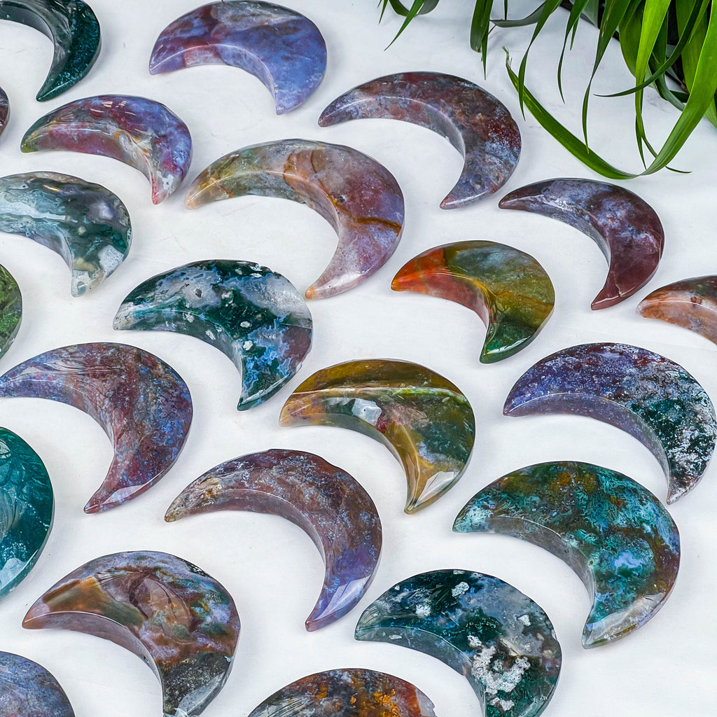 moss agate moon