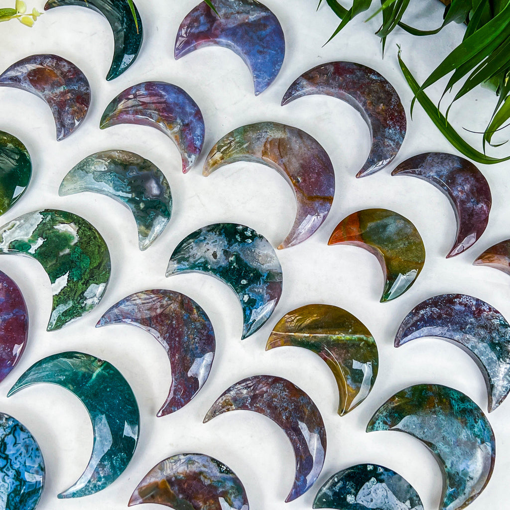 moss agate moon