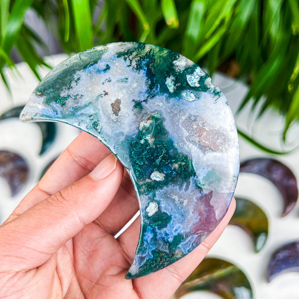 moss agate moon