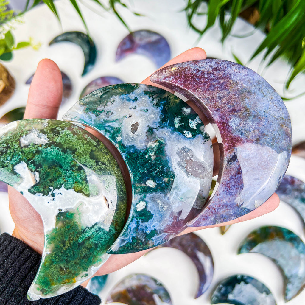 moss agate moon