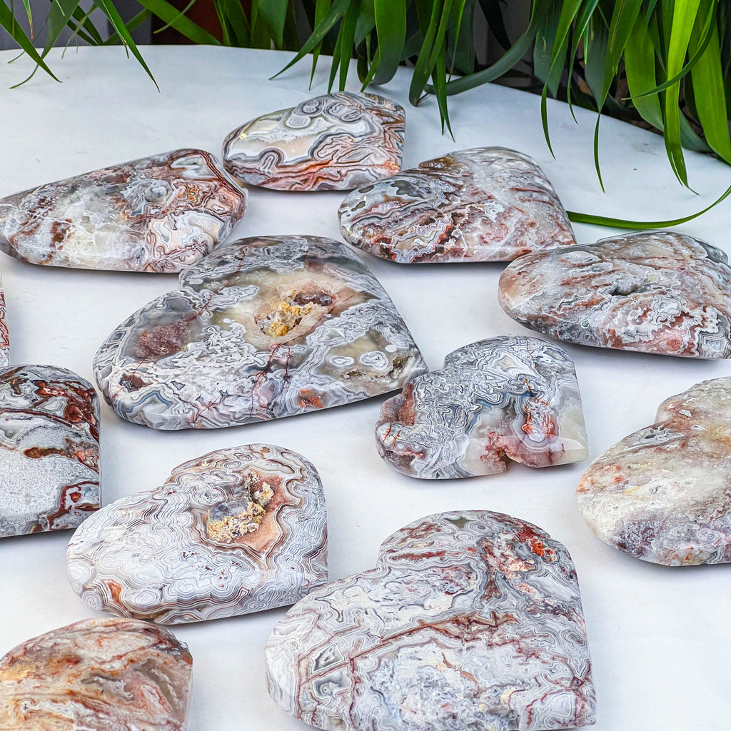 Mexican agate heart