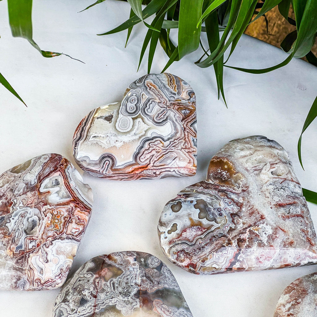 Mexican agate heart
