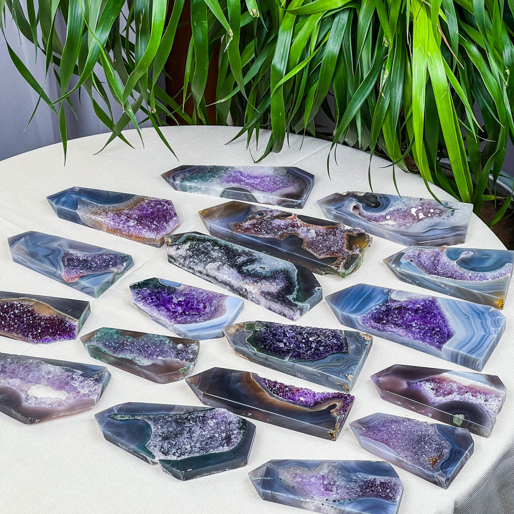 amethyst druzy tower