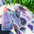 amethyst druzy tower