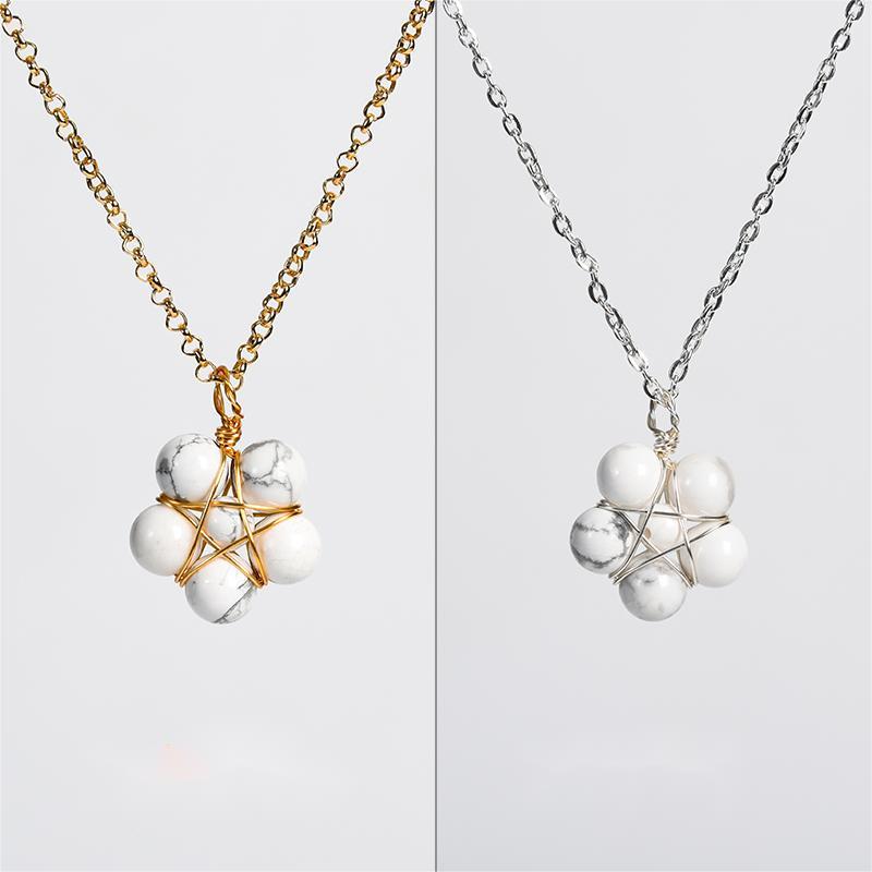 Five Star Flower Pendant