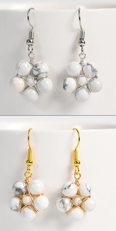 Bead Flower Earring