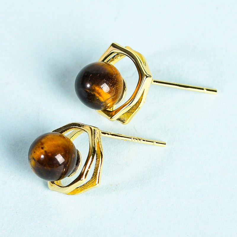 Bead Square Earring