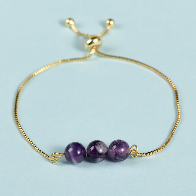 Three Beads Bracelet (Metal)