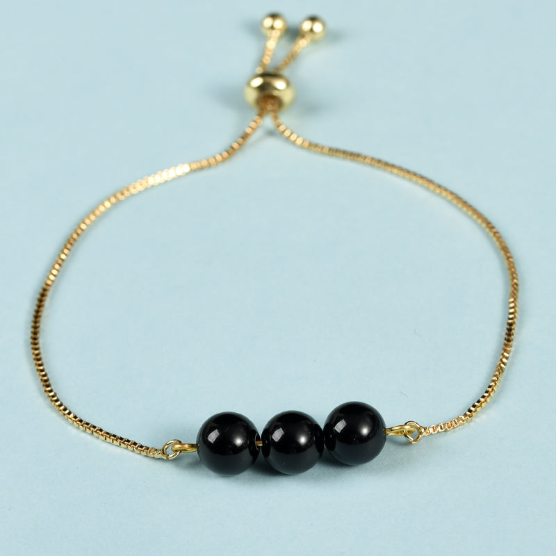 Three Beads Bracelet (Metal)