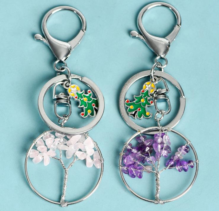 Tree of Life Christmas Keychain