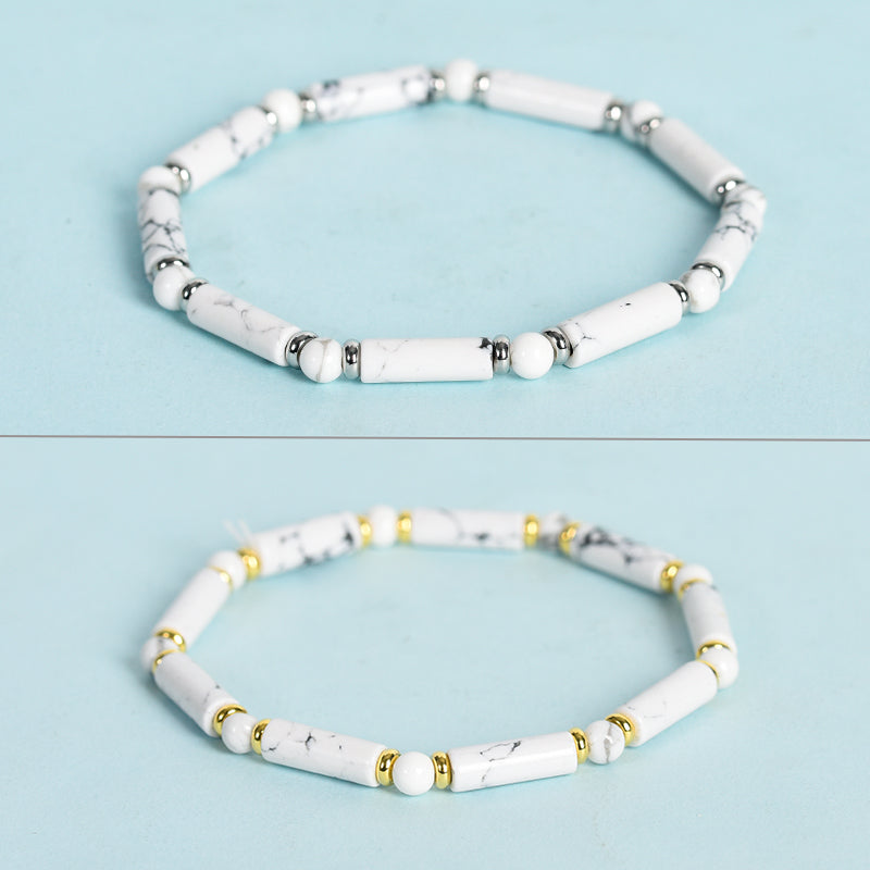 Round tube Beads Bracelet