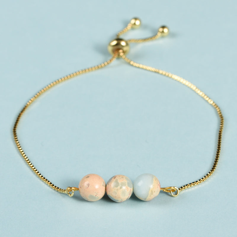 Three Beads Bracelet (Metal)