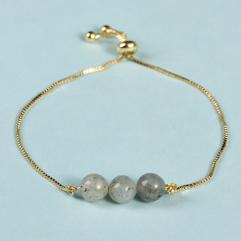 Three Beads Bracelet (Metal)