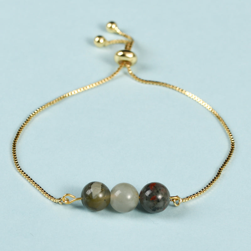 Three Beads Bracelet (Metal)