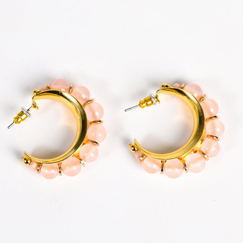 Semicircle&Heart Earring