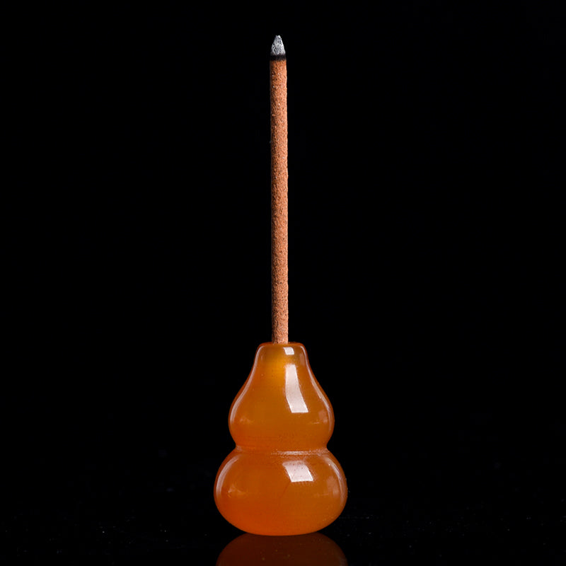 Agate Gourd Incense Holder