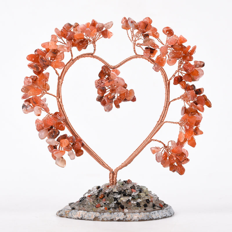 Agate Base Heart Tree