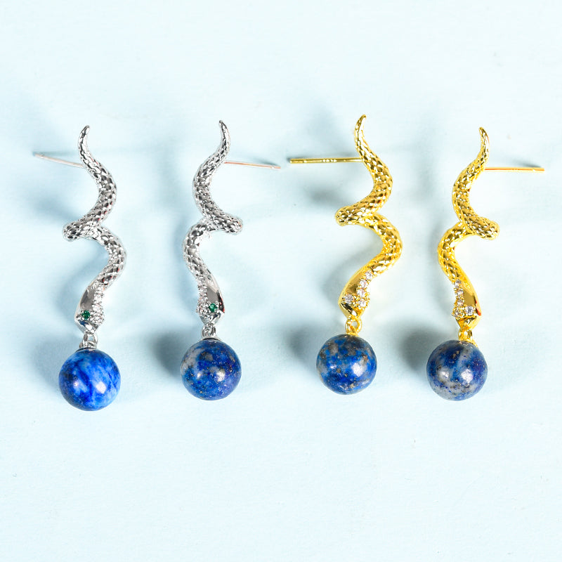 Bead Snake Earring