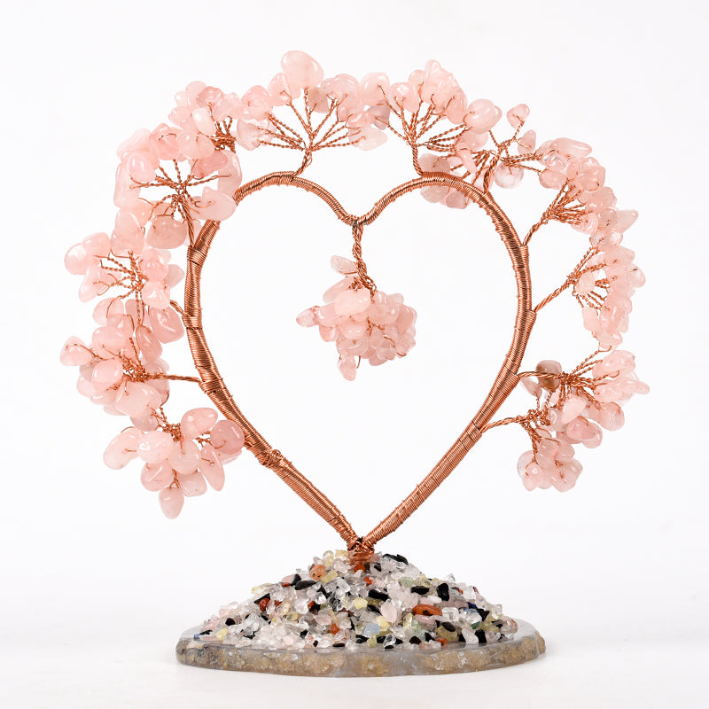 Agate Base Heart Tree