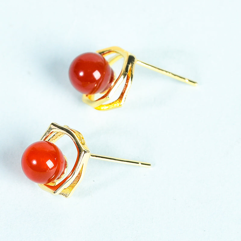 Bead Square Earring