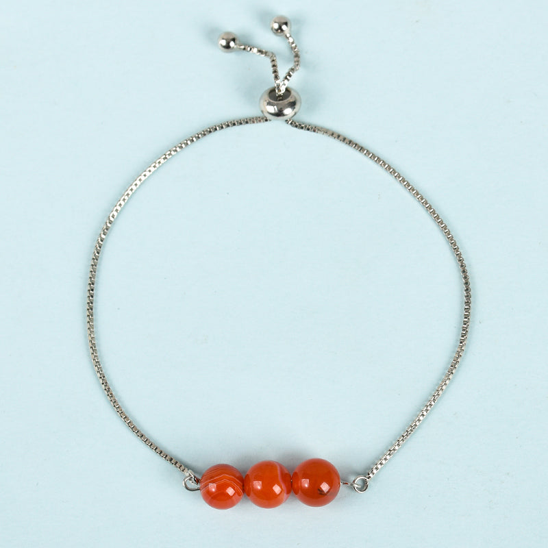 Three Beads Bracelet (Metal)