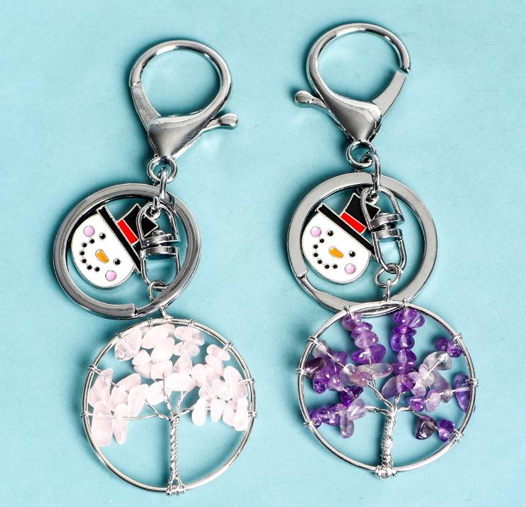 Tree of Life Christmas Keychain