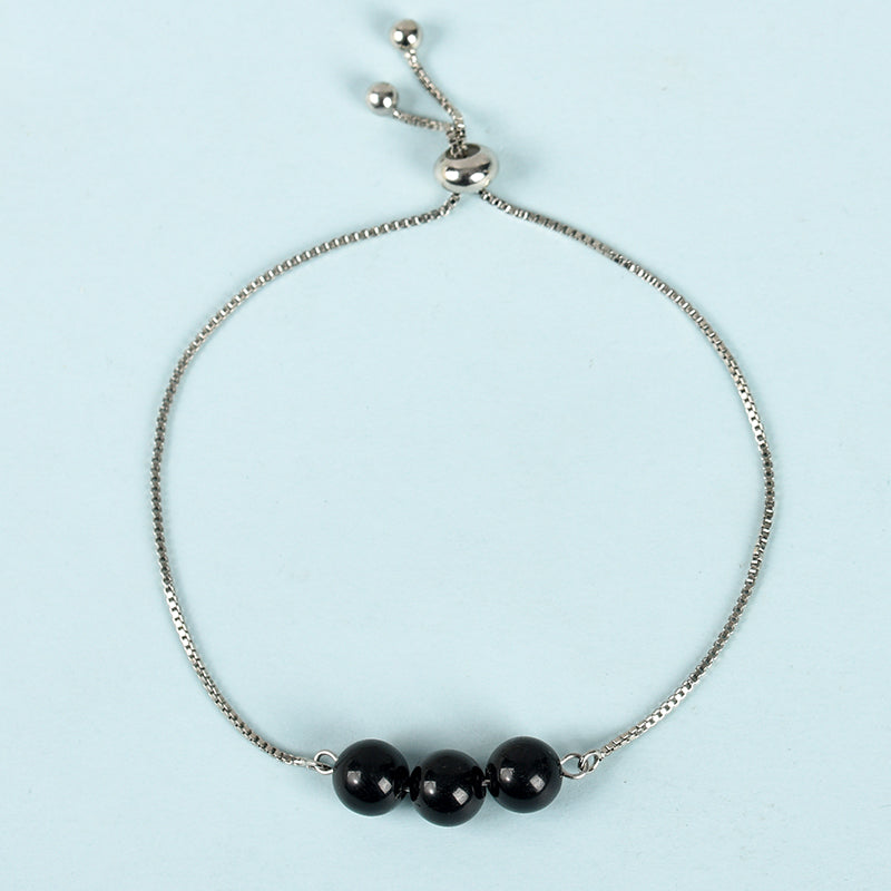 Three Beads Bracelet (Metal)