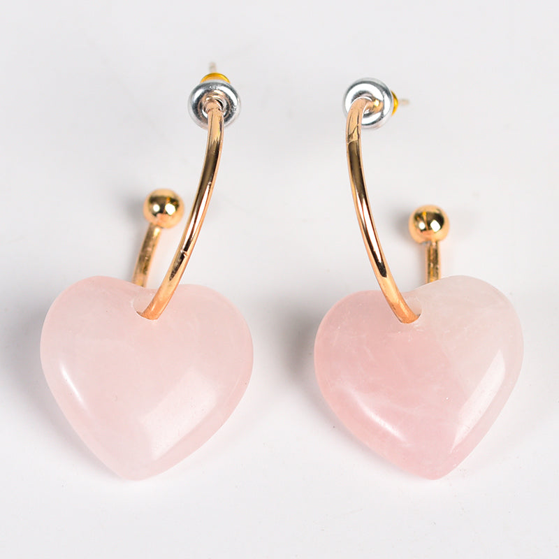 Semicircle&Heart Earring