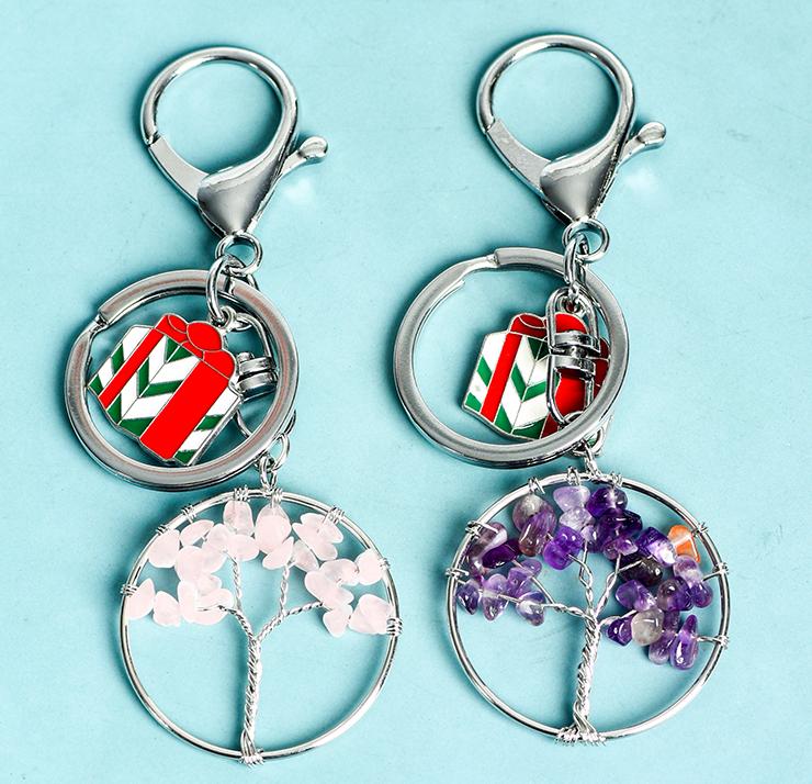 Tree of Life Christmas Keychain