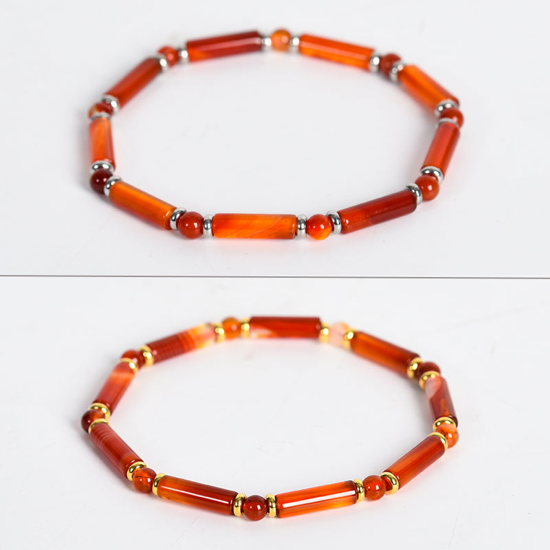 Round tube Beads Bracelet