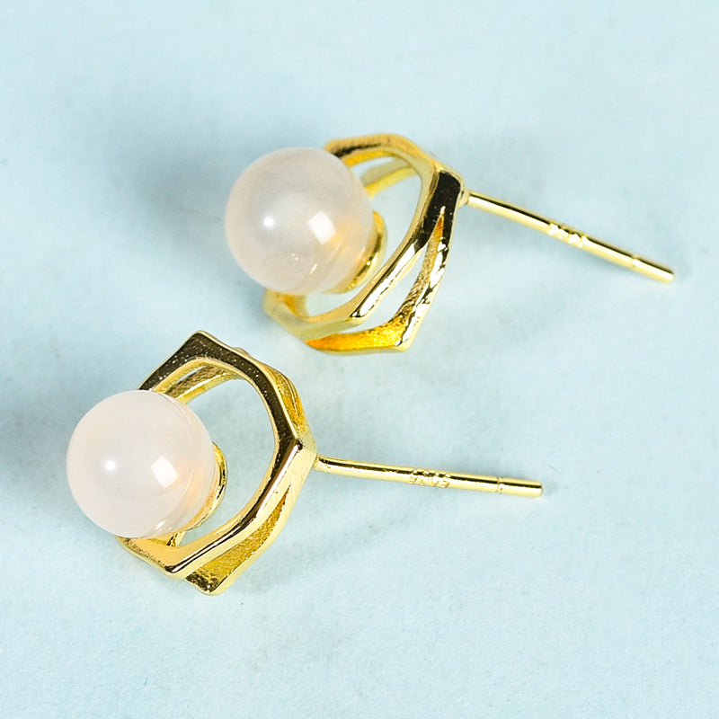 Bead Square Earring