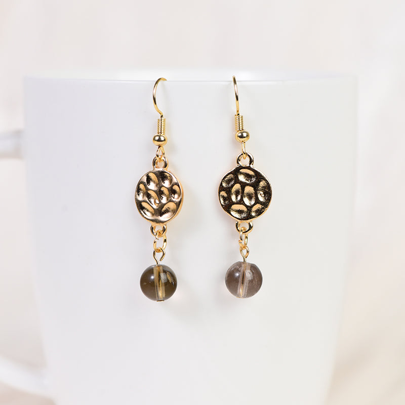 Distressed Plate Earring