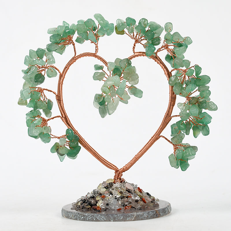 Agate Base Heart Tree