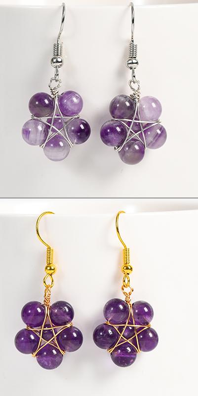 Bead Flower Earring