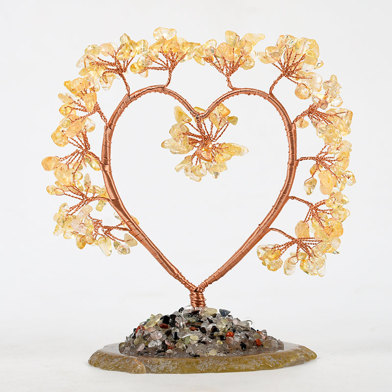 Agate Base Heart Tree