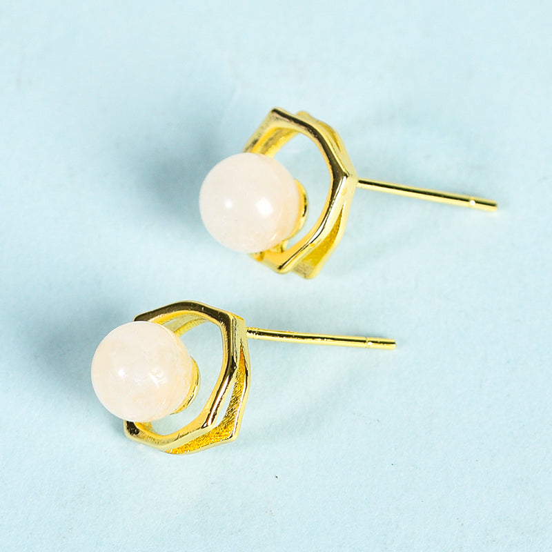 Bead Square Earring