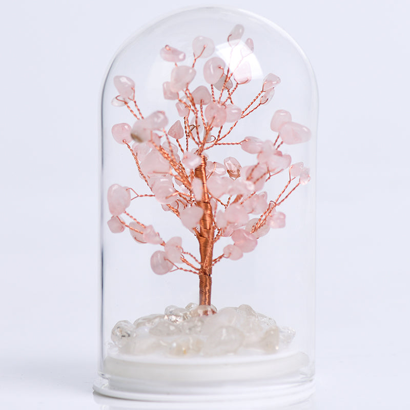 Glass Cover Lighting Crystal Tree(Medium)