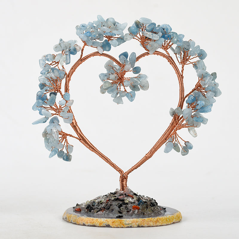 Agate Base Heart Tree