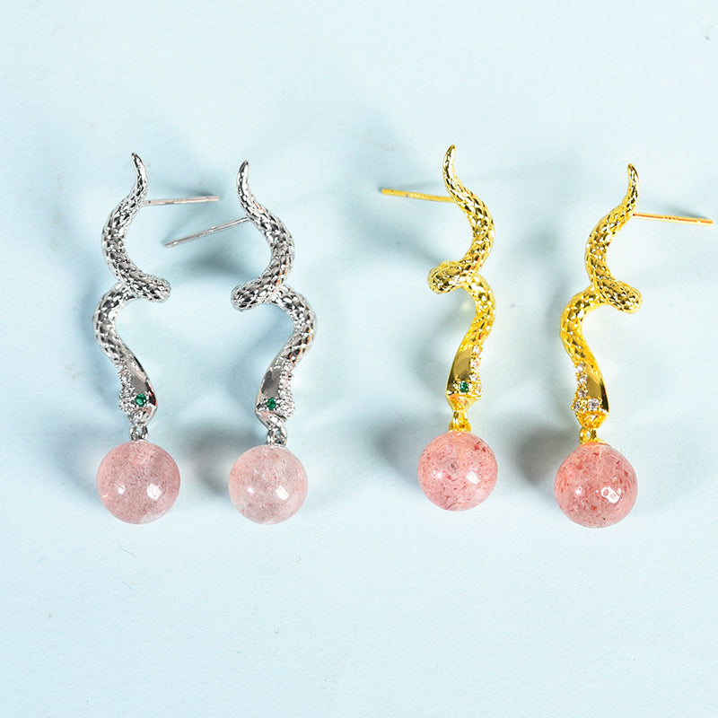 Bead Snake Earring