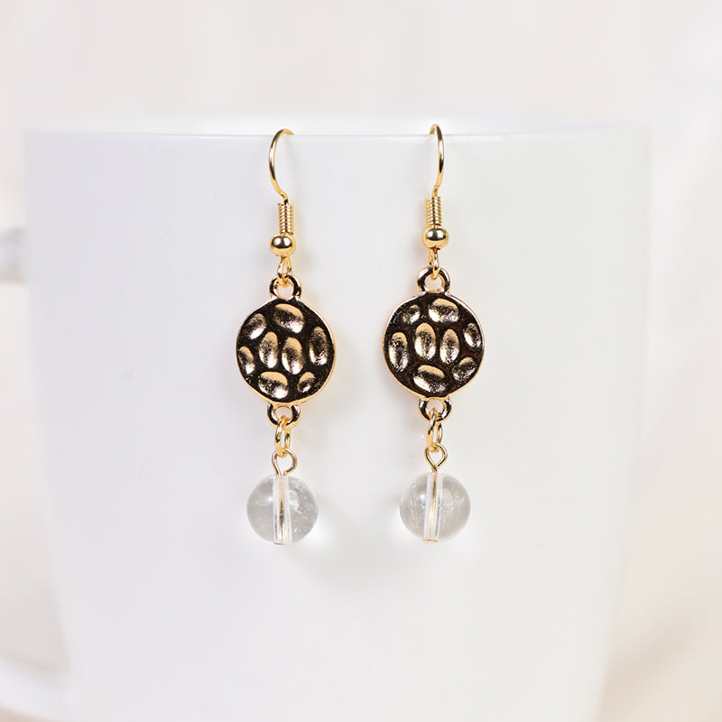 Distressed Plate Earring