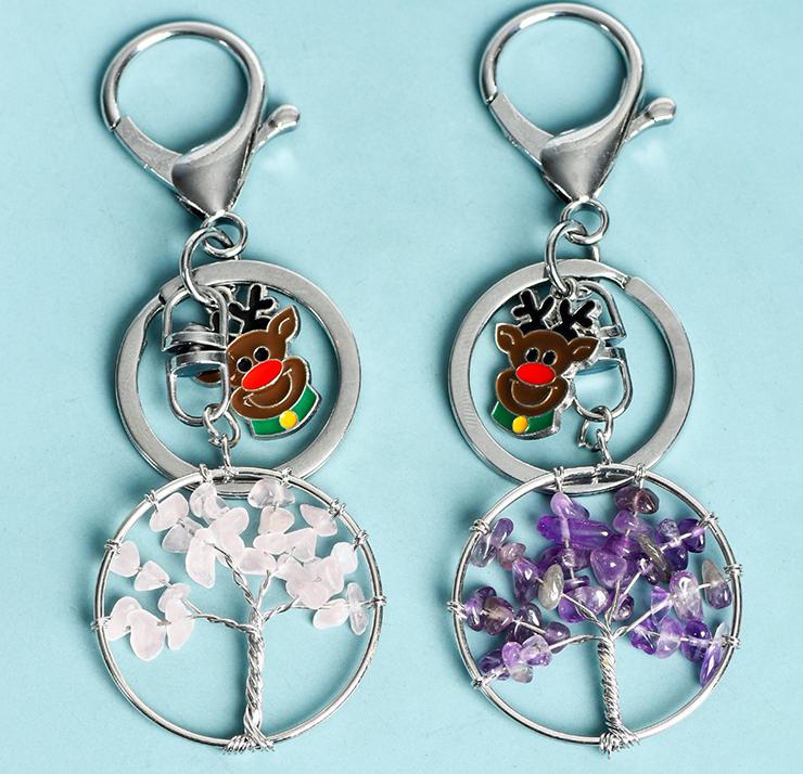 Tree of Life Christmas Keychain