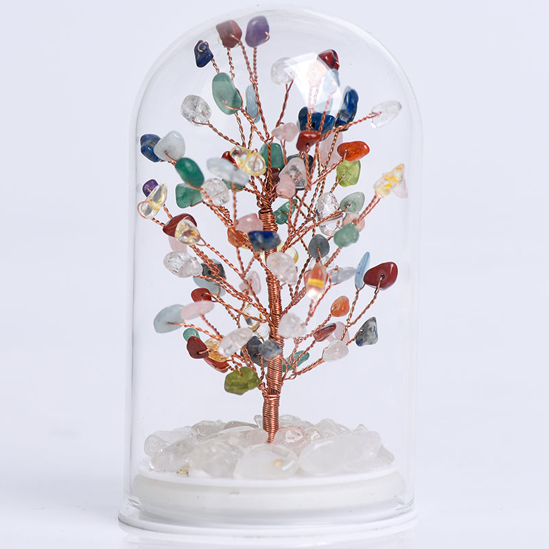 Glass Cover Lighting Crystal Tree(Medium)