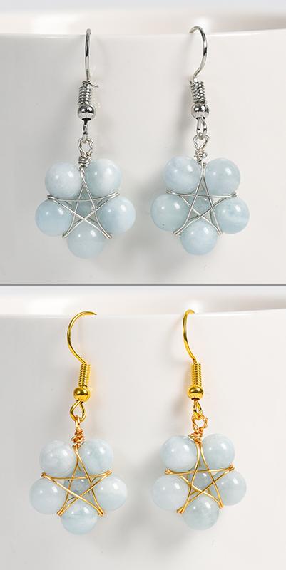 Bead Flower Earring